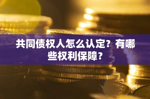 北京共同债权人怎么认定？有哪些权利保障？
