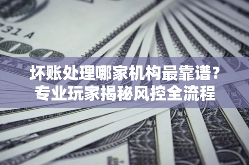 北京坏账处理哪家机构最靠谱？专业玩家揭秘风控全流程