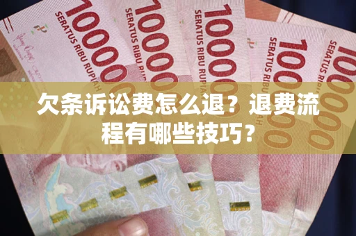 北京欠条诉讼费怎么退？退费流程有哪些技巧？