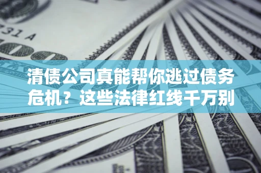 北京清债公司真能帮你逃过债务危机？这些法律红线千万别踩