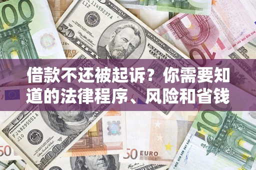 北京借款不还被起诉？你需要知道的法律程序、风险和省钱技巧